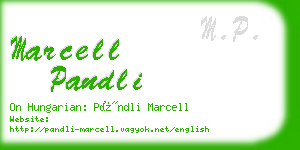 marcell pandli business card